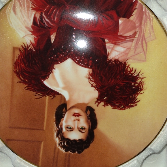Lot of 2 Gone With the Wind Plates Firey Embrace and Pride and Passion New - Picture 4 of 5